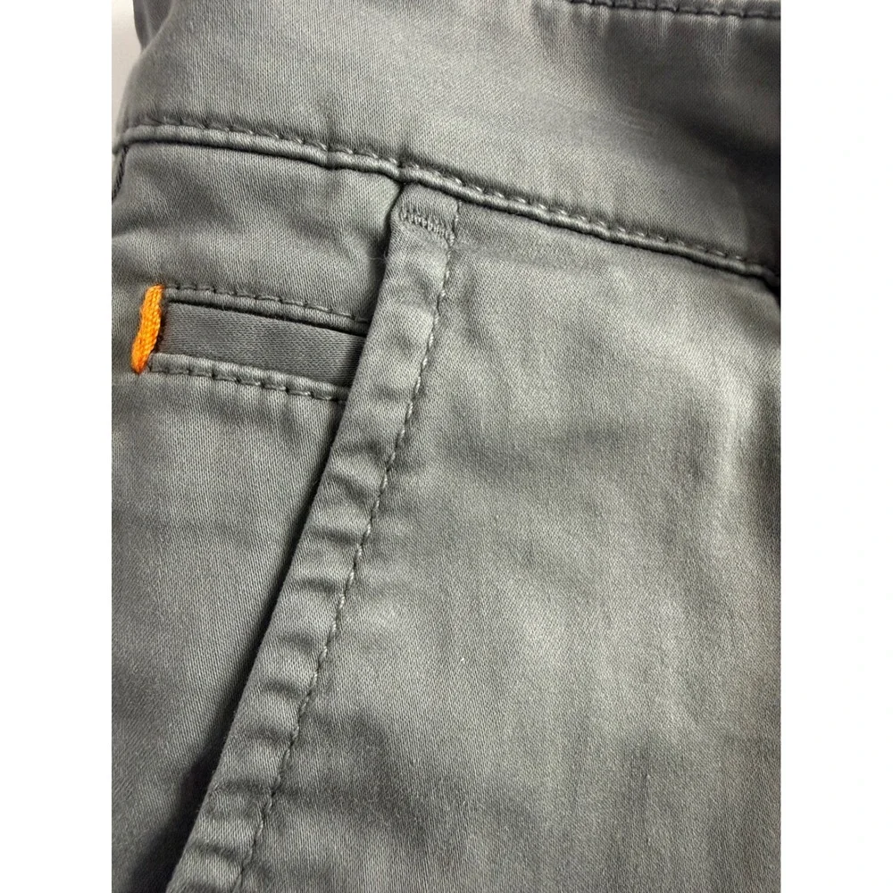 BOSS Chino Pants Mens 31x34 Grey Slim‎ Fit Schino-Slim D Stretch Cotton EUC